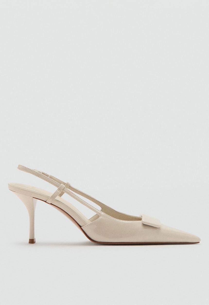 MANGO - Day slingback heel - light beige
