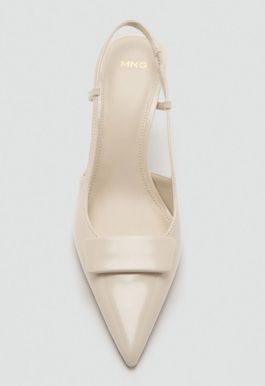 MANGO - Day slingback heel - light beige