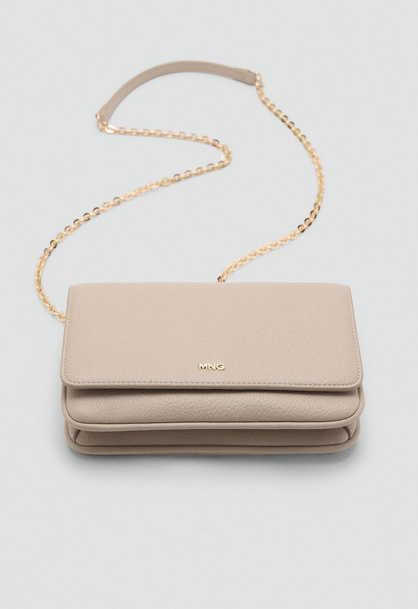 MANGO - Corina crossbody bag - natural