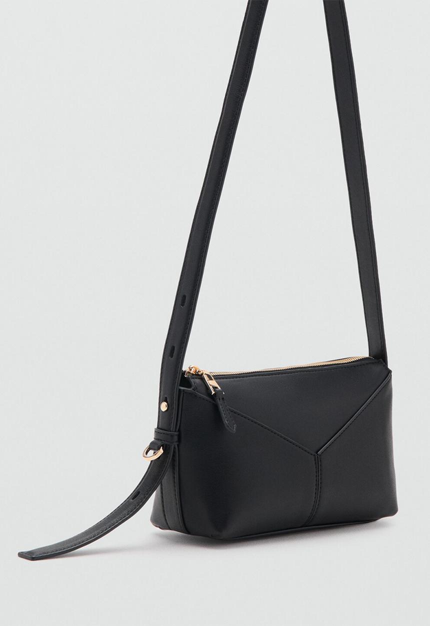 MANGO - Cortado crossbody bag - black
