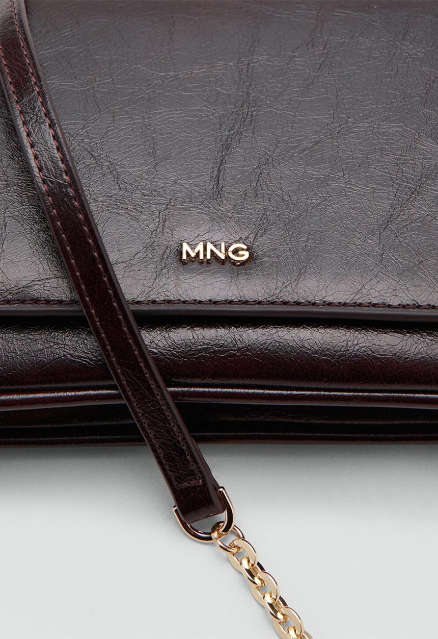 MANGO - Corina crossbody bag - dark red