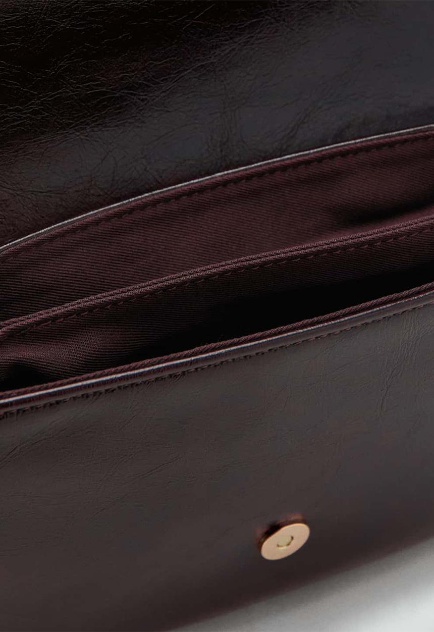 MANGO - Corina crossbody bag - dark red