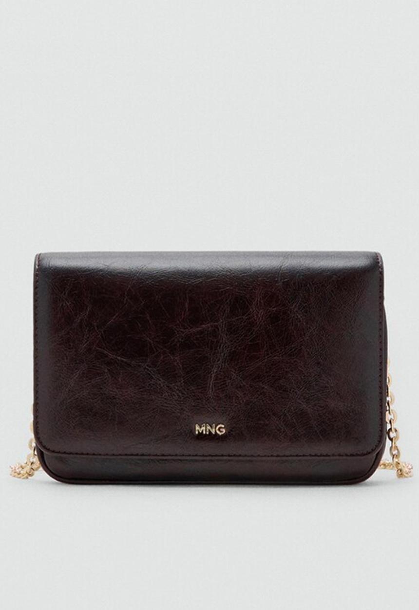 MANGO - Corina crossbody bag - dark red