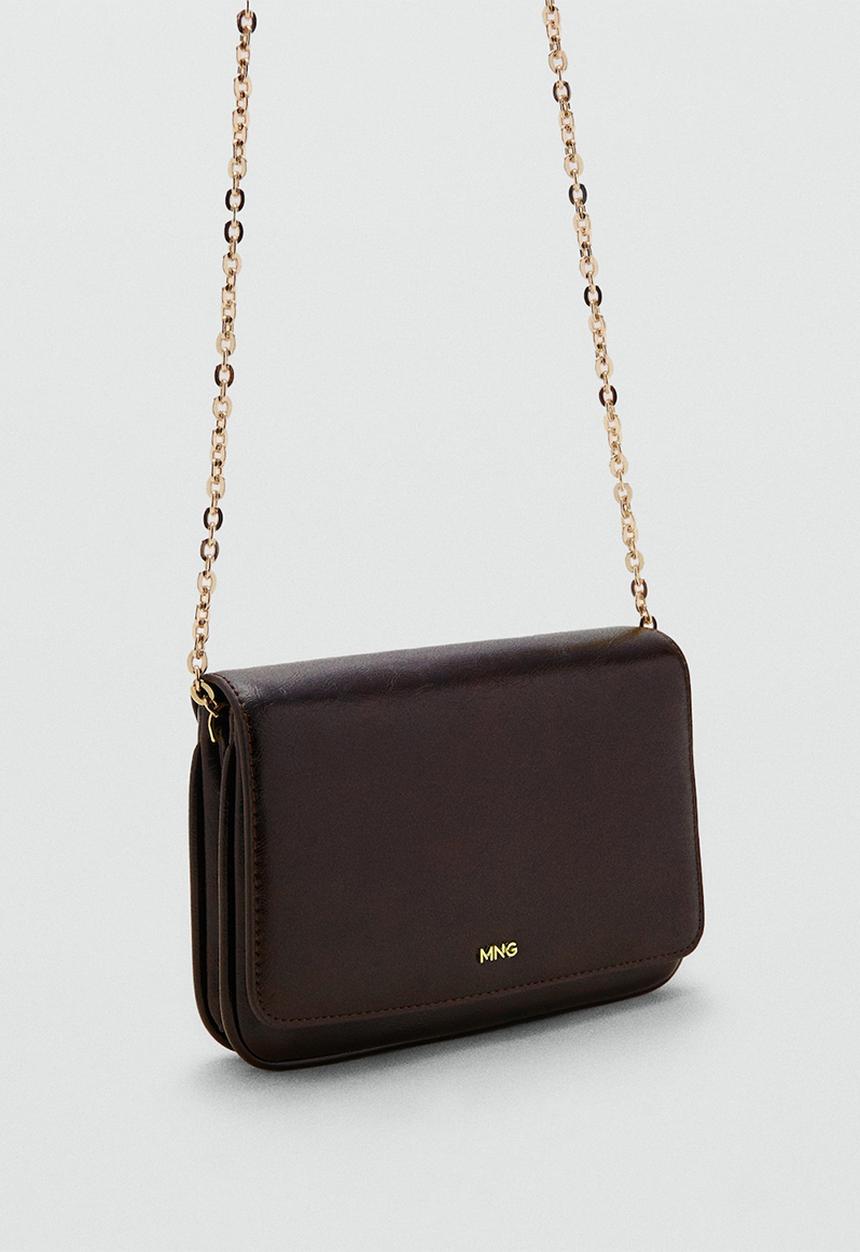 MANGO - Corina crossbody bag - dark red