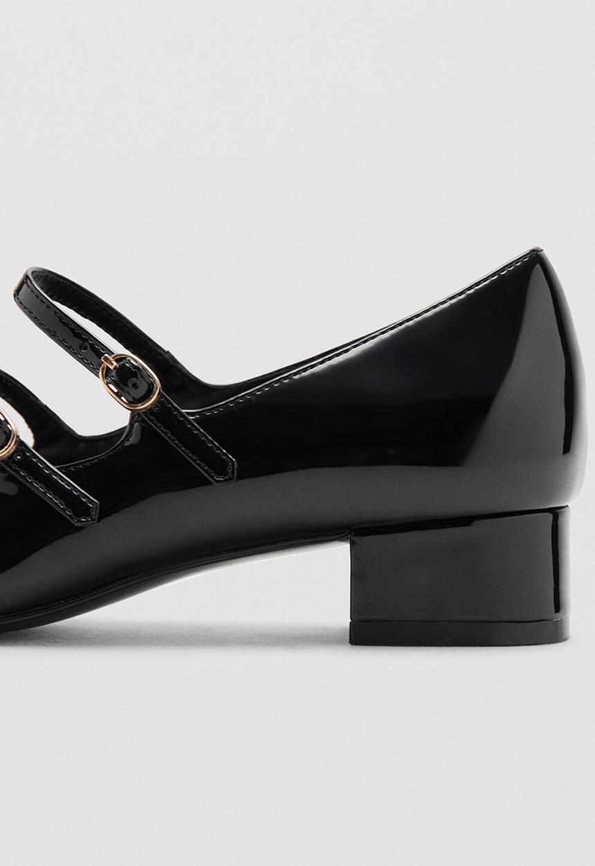 MANGO - Paralel mary-jane heel - black