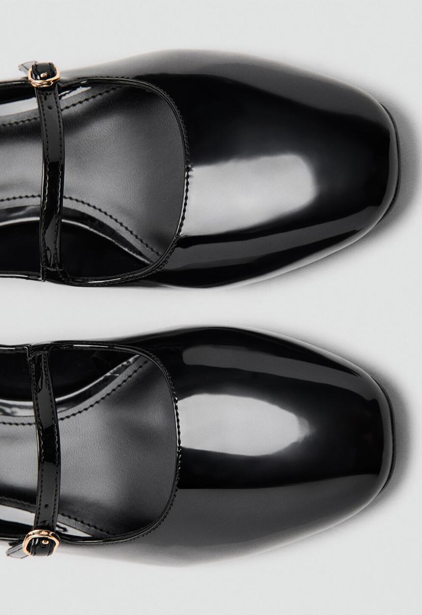 MANGO - Paralel mary-jane heel - black
