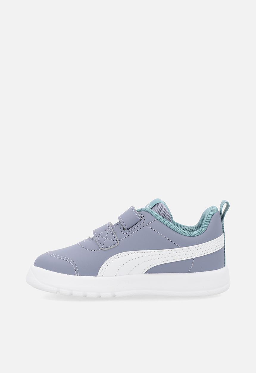 PUMA - Courtflex V3 V Inf - Grey Sky-Puma White-Baltic Sea Blue