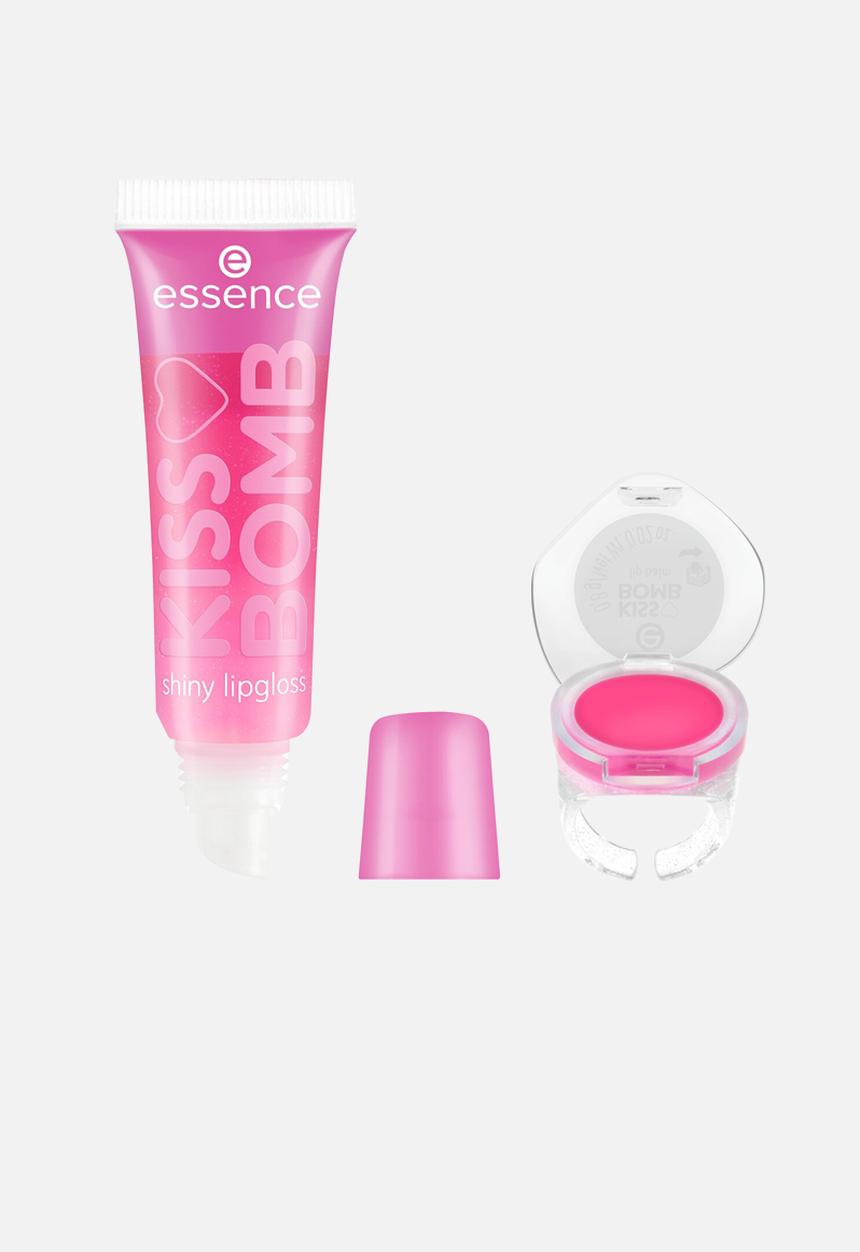 essence - Kiss Bomb Shiny Lipgloss & Lip Balm - 01 Strawberry Sweetie