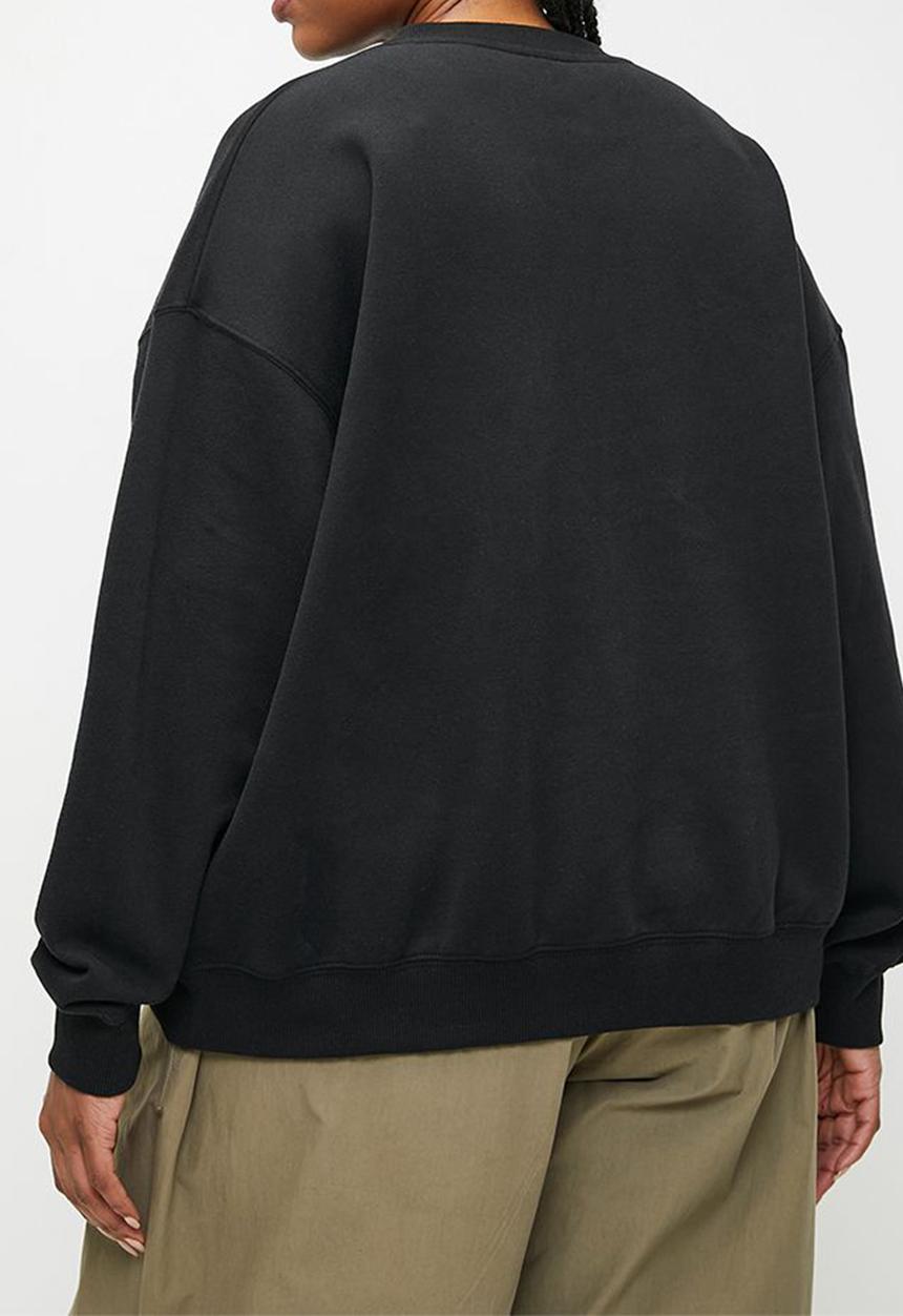 Cotton On - Plus Plush Crew Sweatshirt - Black
