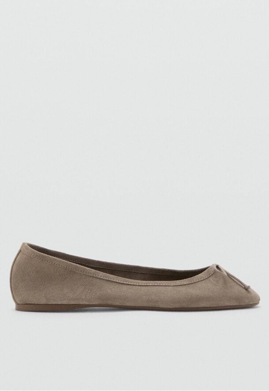 MANGO - Plano1 suede pump - light/pastel brown