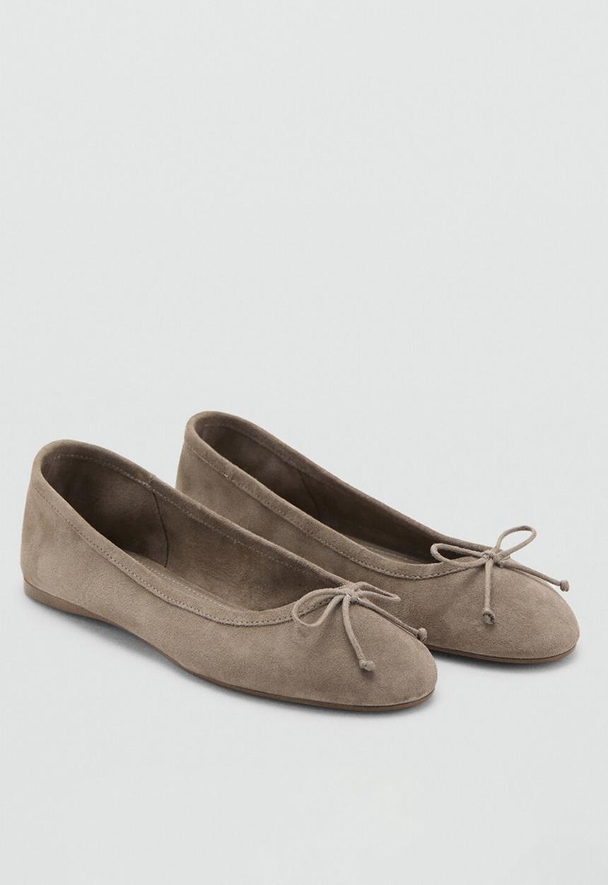 MANGO - Plano1 suede pump - light/pastel brown