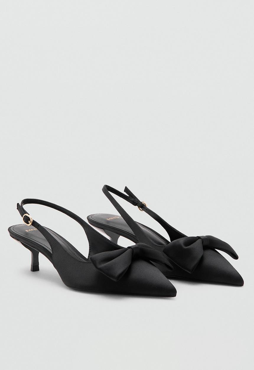 MANGO - Zalo slingback heel - black