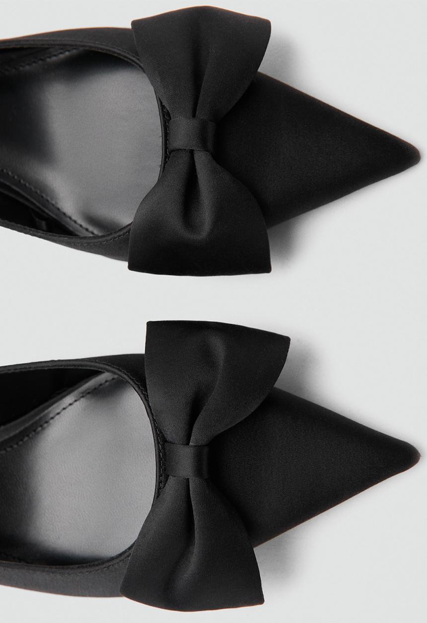 MANGO - Zalo slingback heel - black