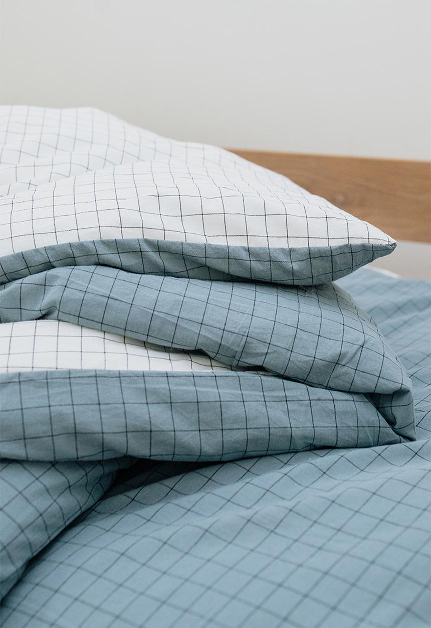 Phlo Studio - Ocean Washed Cotton Duvet Set - Blue