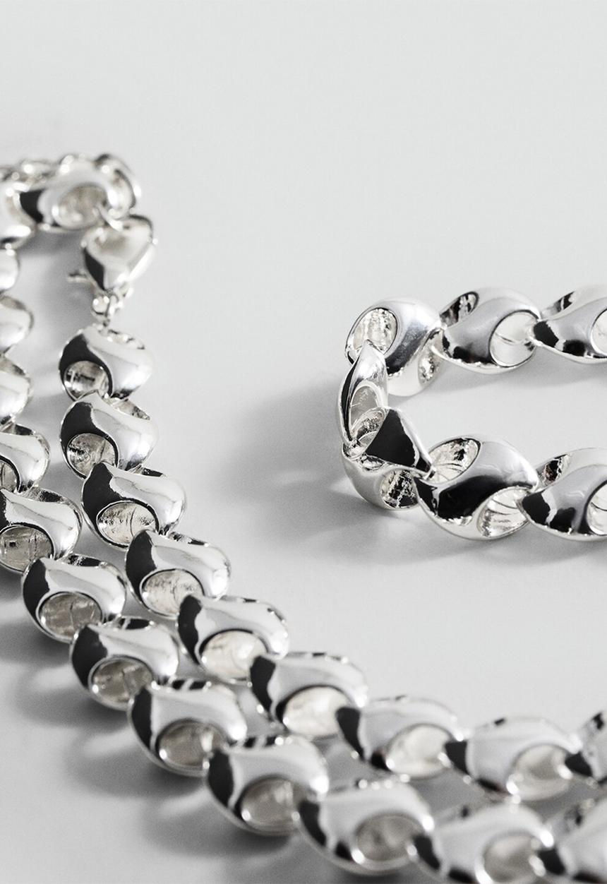 MANGO - Eddie necklace - silver
