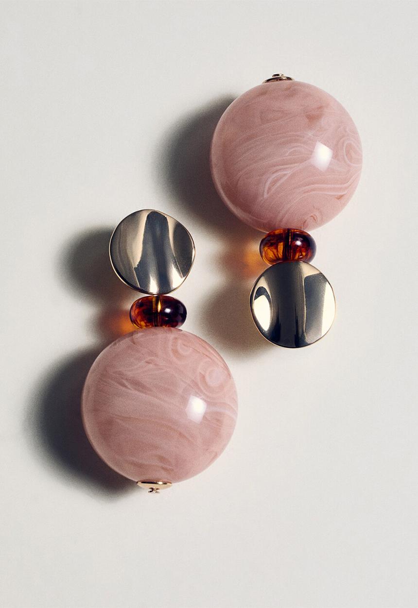 MANGO - Estela earrings - light pink