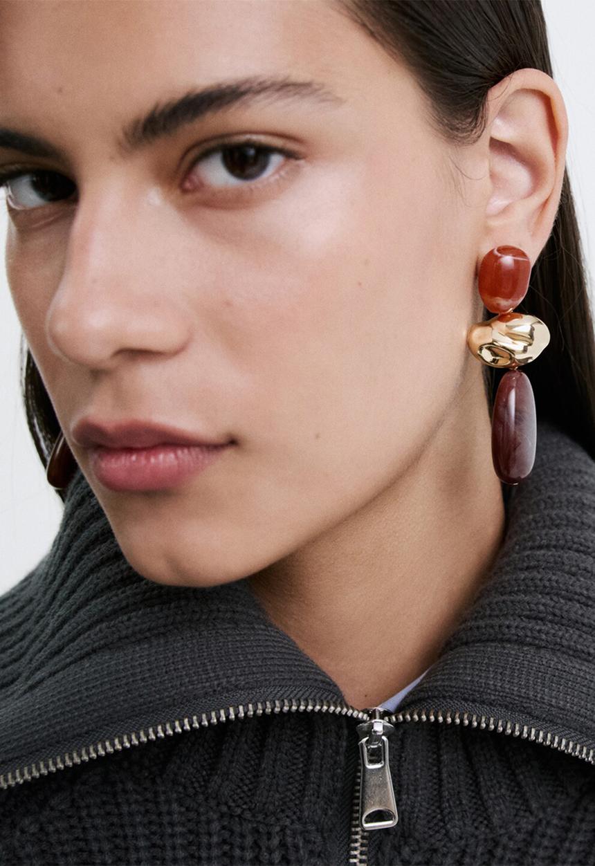MANGO - Estrella earrings - gold