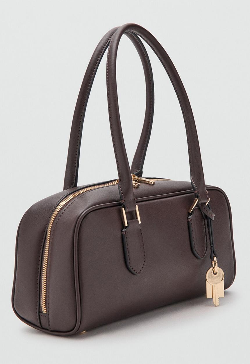 MANGO - Cadiz bowling bag - dark brown
