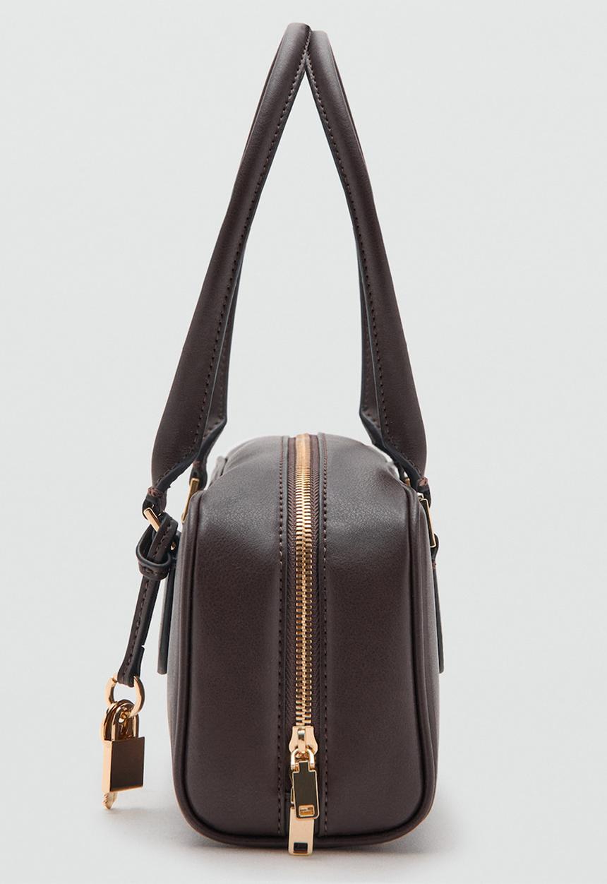 MANGO - Cadiz bowling bag - dark brown