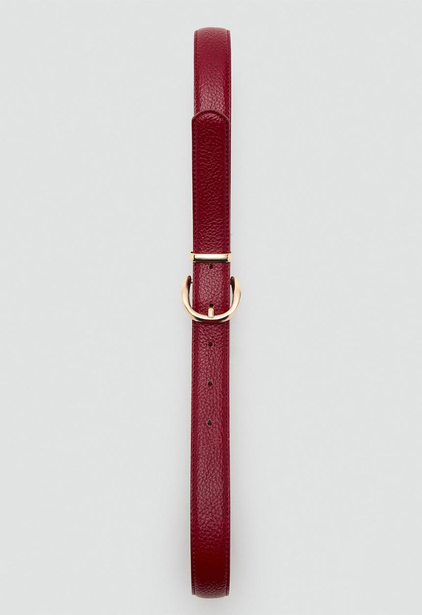 MANGO - Laminas belt - red