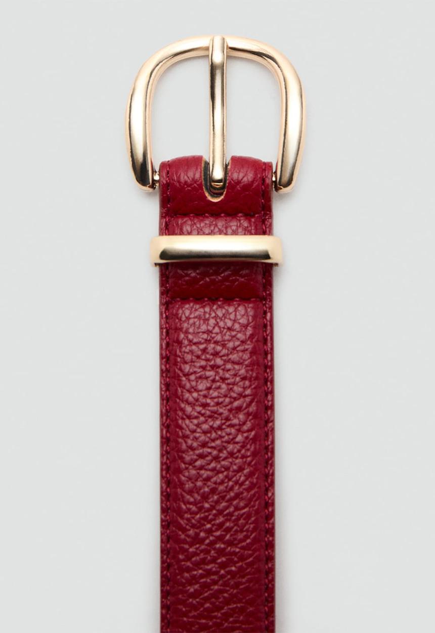 MANGO - Laminas belt - red