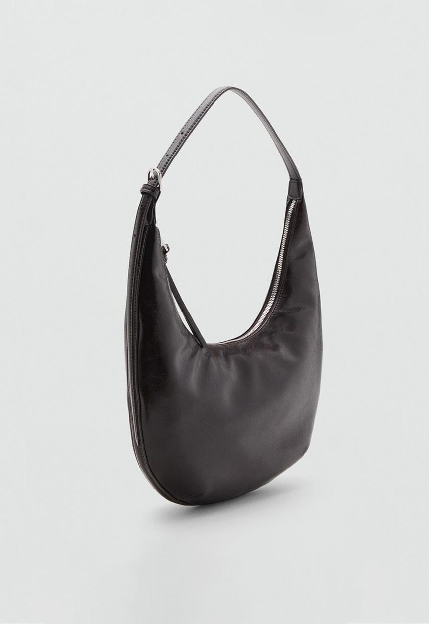 MANGO - Fortuna shoulder bag - dark brown
