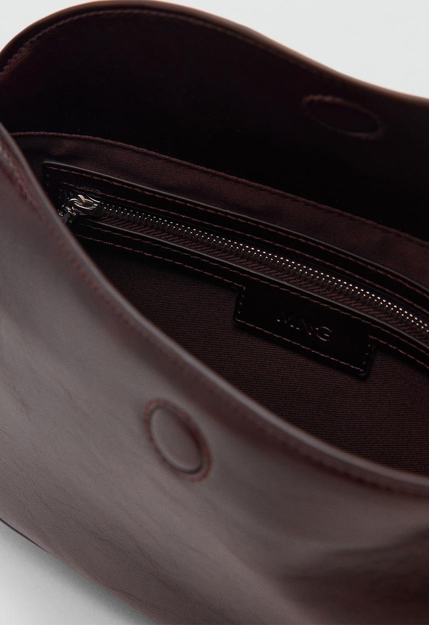 MANGO - Fortuna crossbody bag - dark brown