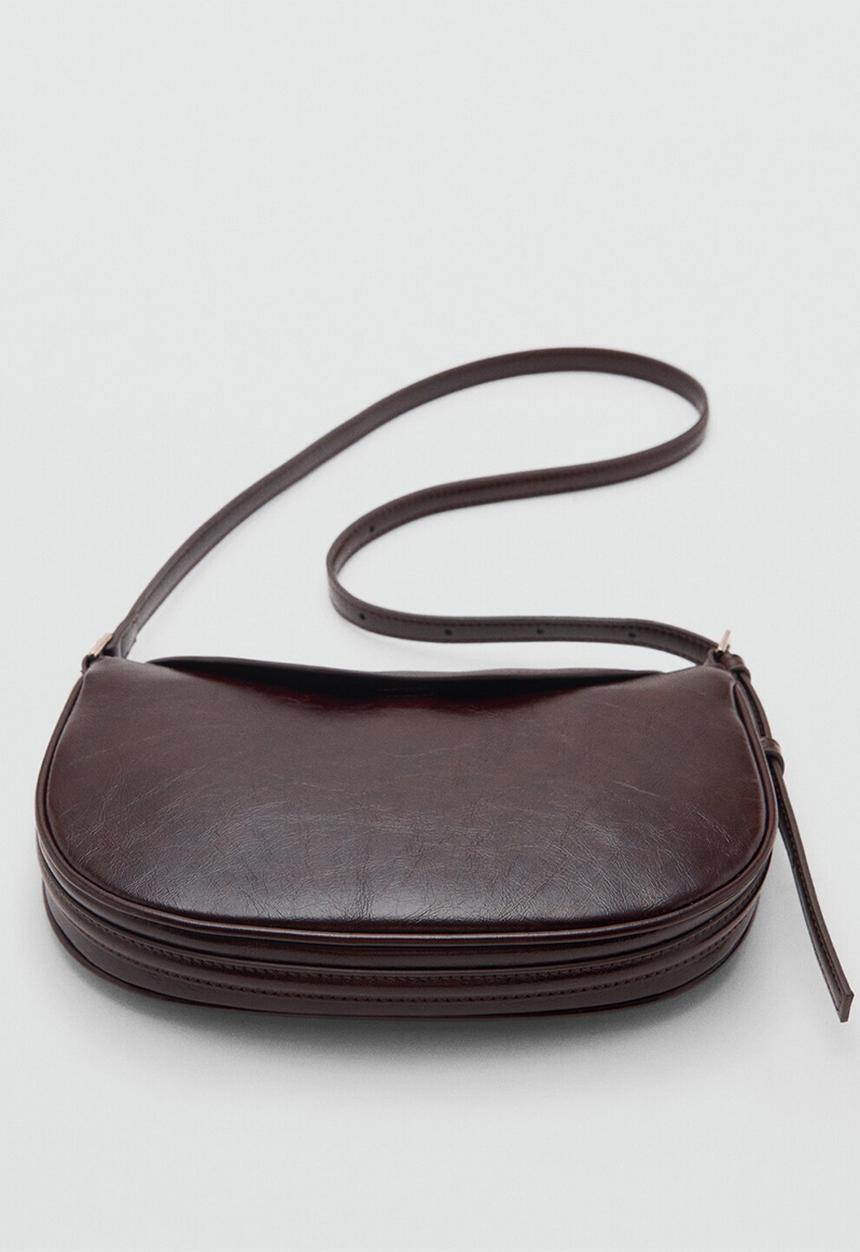 MANGO - Fortuna crossbody bag - dark brown