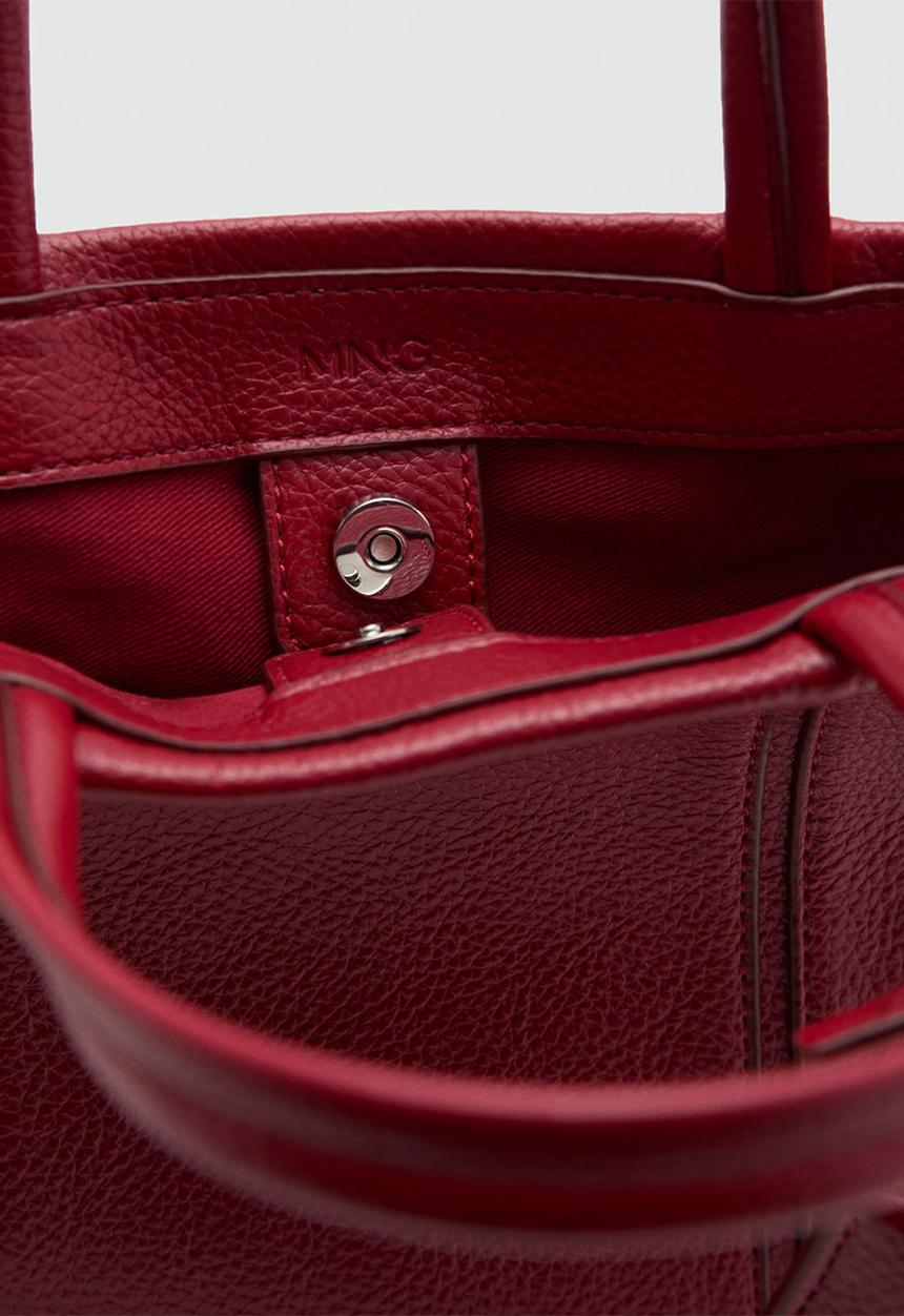 MANGO - Gracia tote bag - red