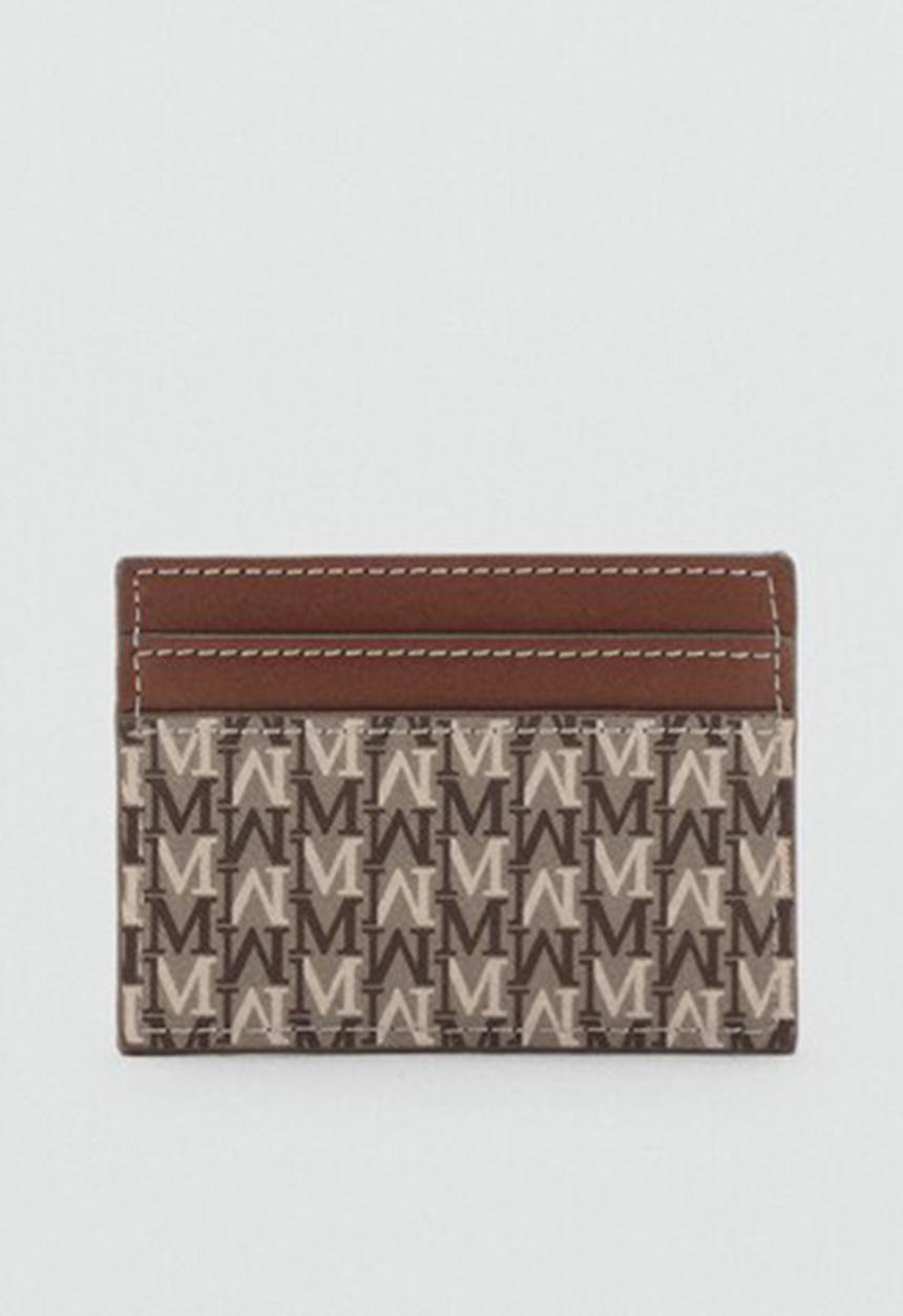 MANGO - Mch Burgos2  Card Holder - Medium Brown