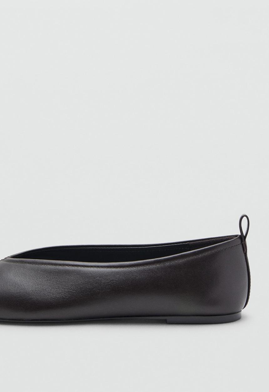 MANGO - Pulsa leather pump - dark brown