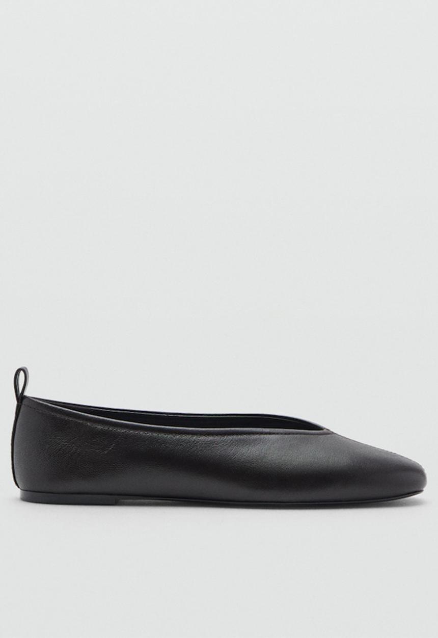 MANGO - Pulsa leather pump - dark brown
