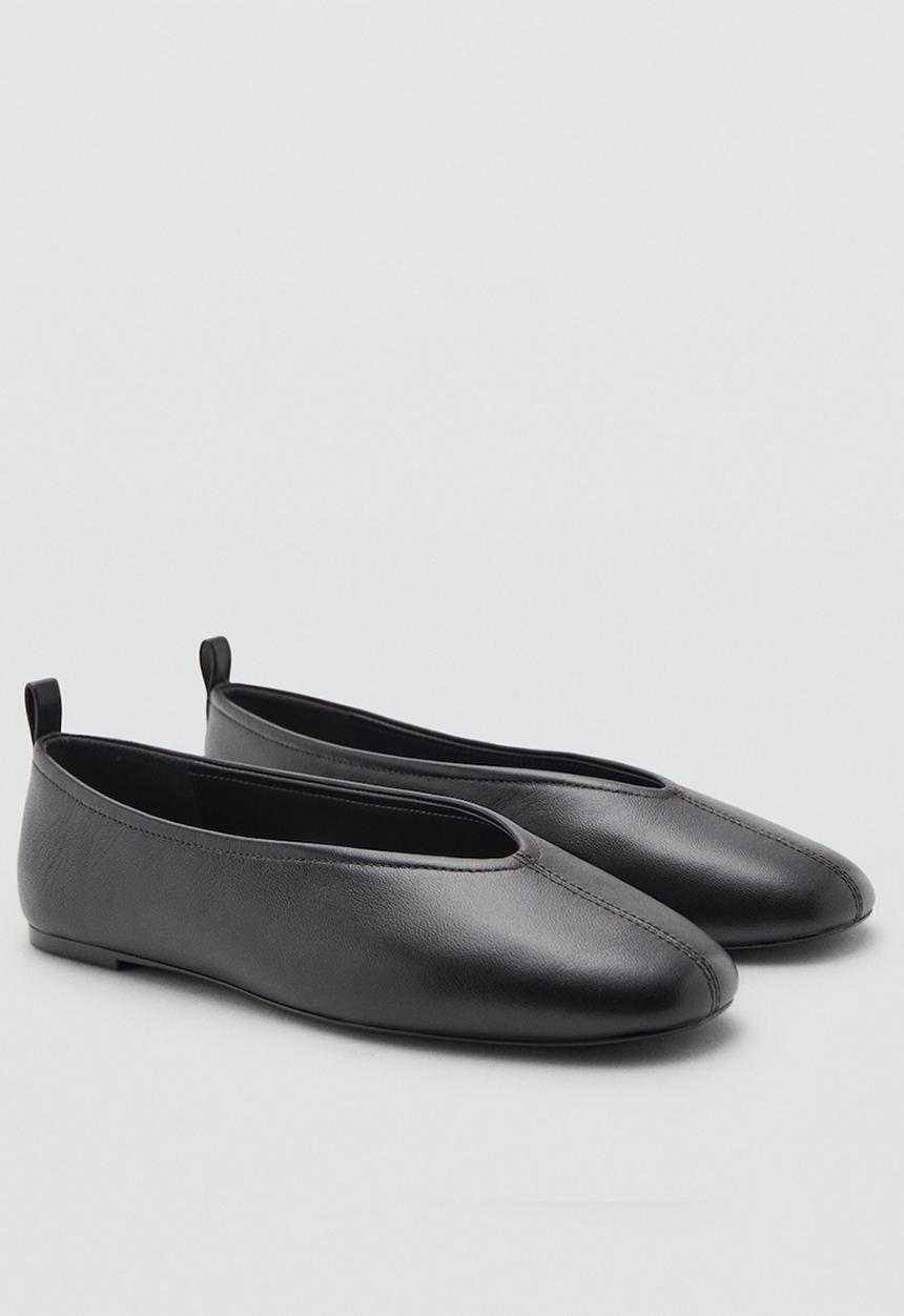 MANGO - Pulsa leather pump - dark brown