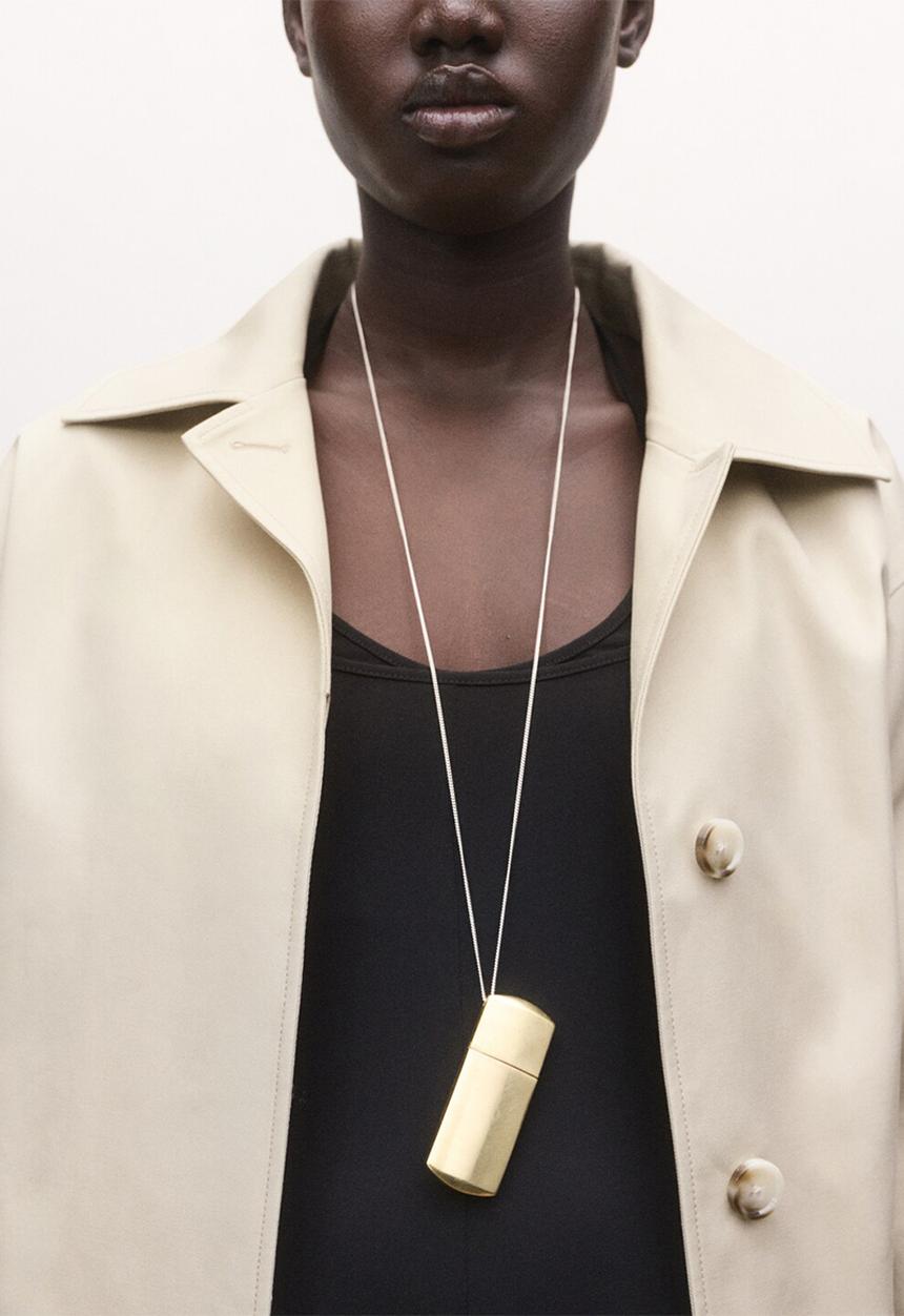 MANGO - Light necklace - silver/gold