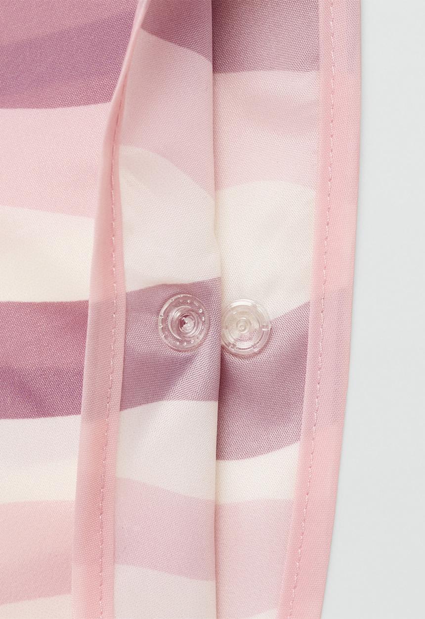 MANGO - Raincoat stripesx - light/pastel pink