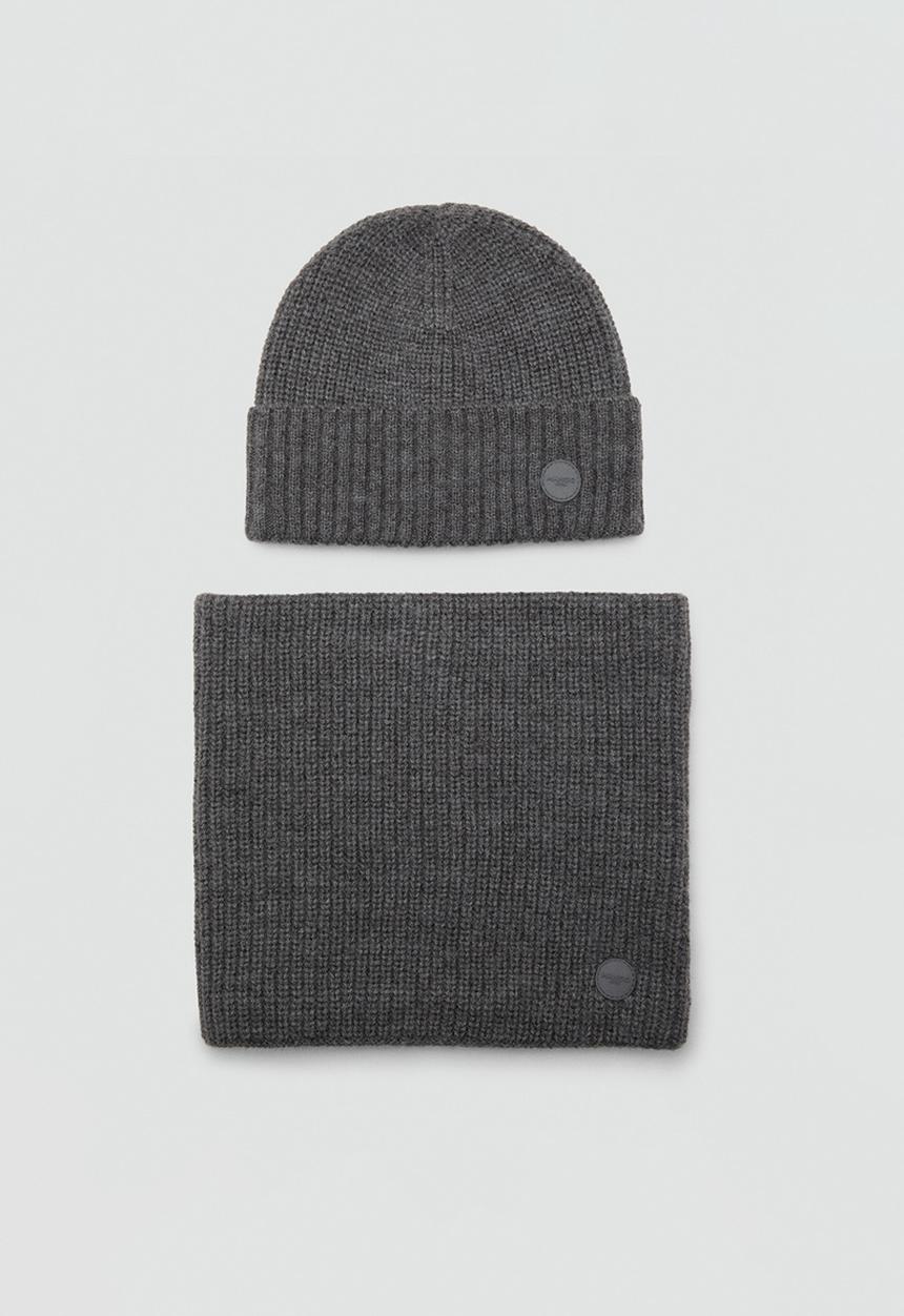 MANGO - Beanie CRAIG - Gray