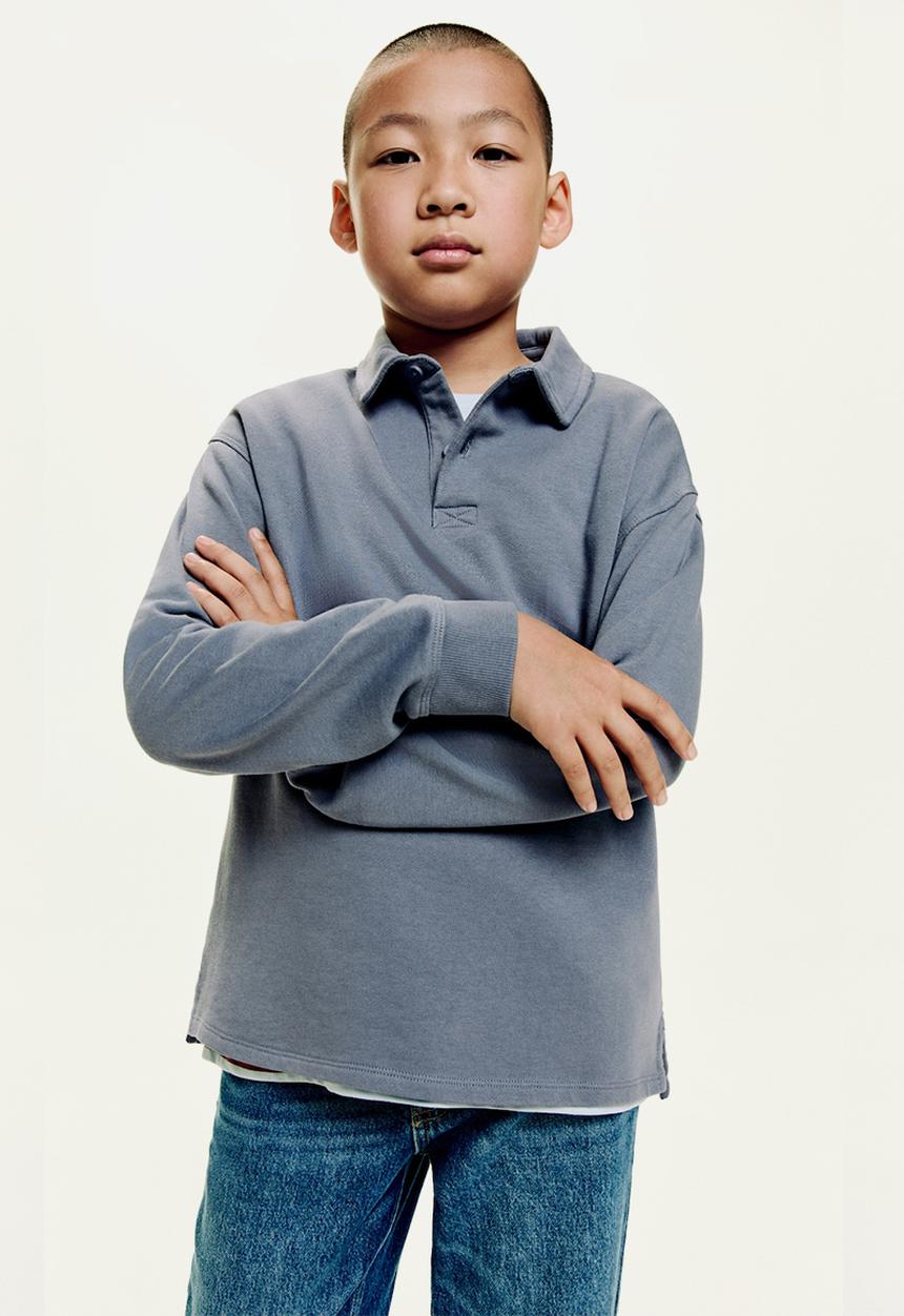 MANGO - Sweatshirt polosw - medium blue