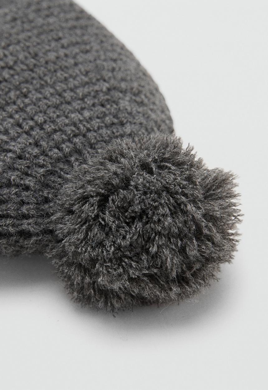 MANGO - Beanie IRON - Charcoal