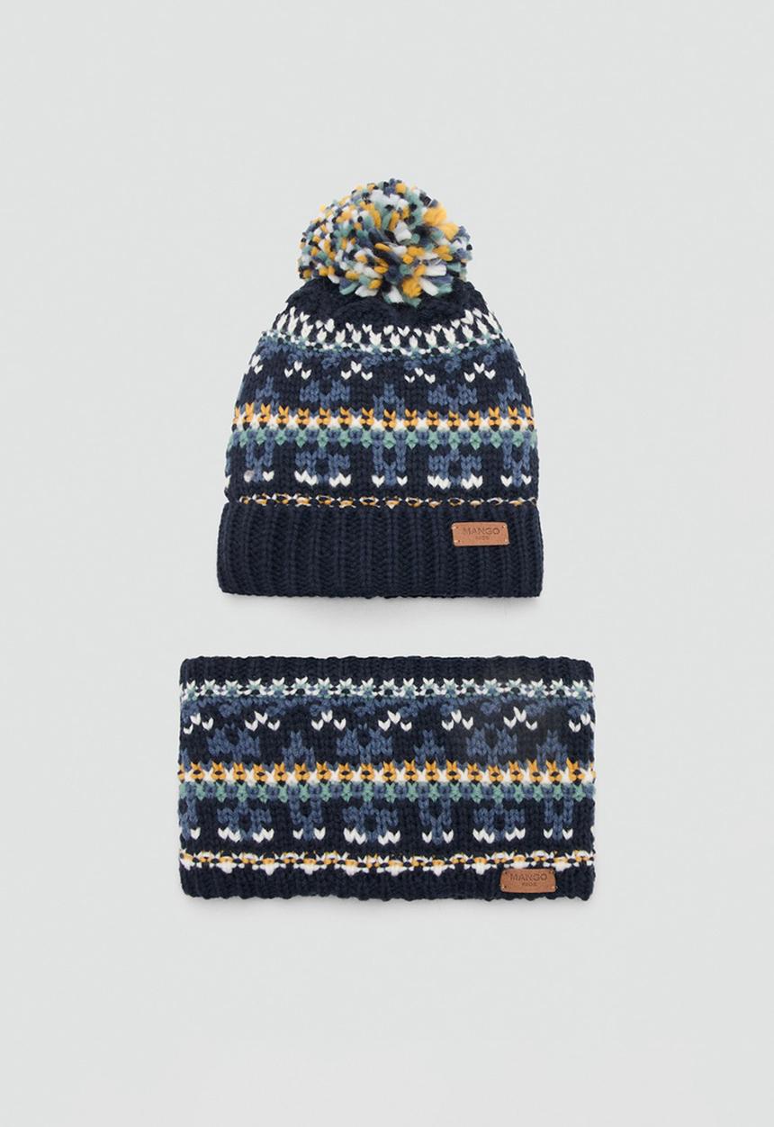 MANGO - Beanie WINTER - Navy
