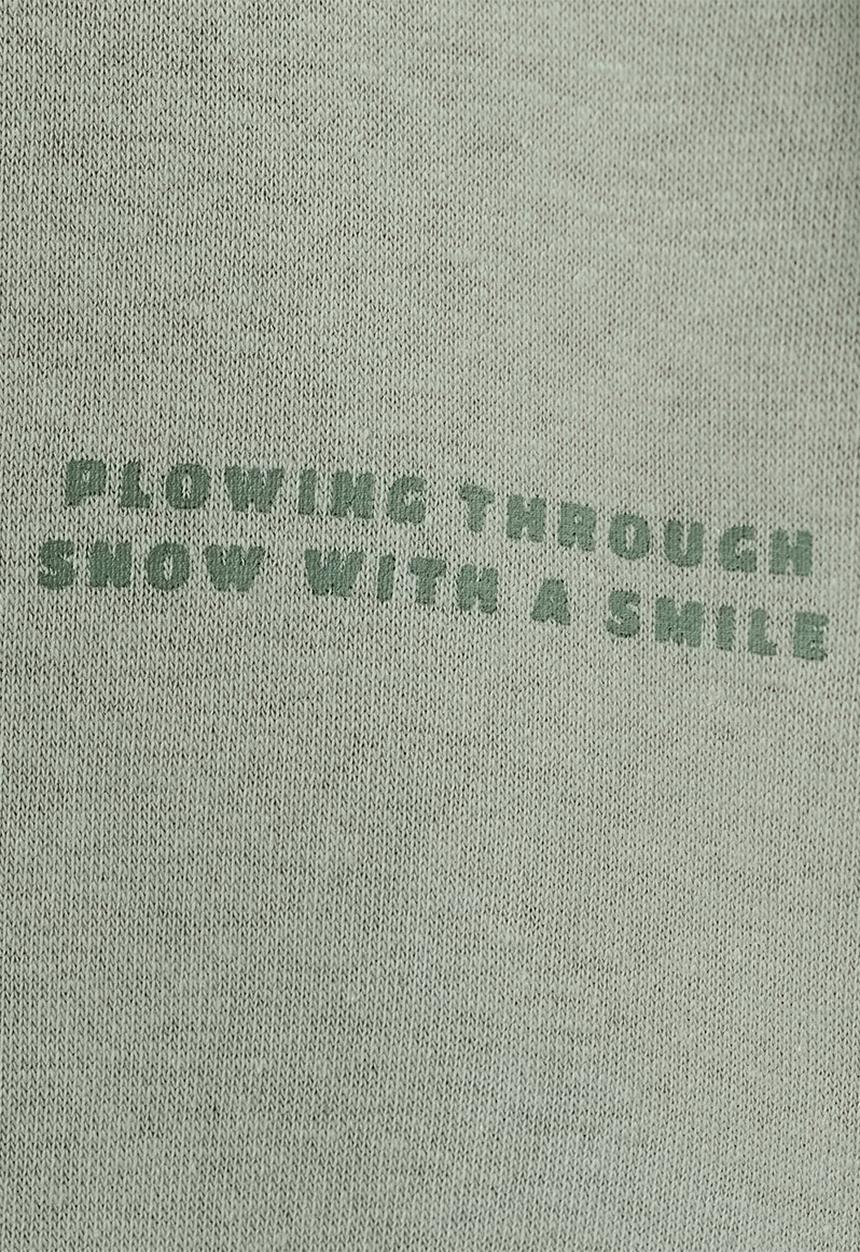 MANGO - Sweatshirt SNOWCAR - Medium Green