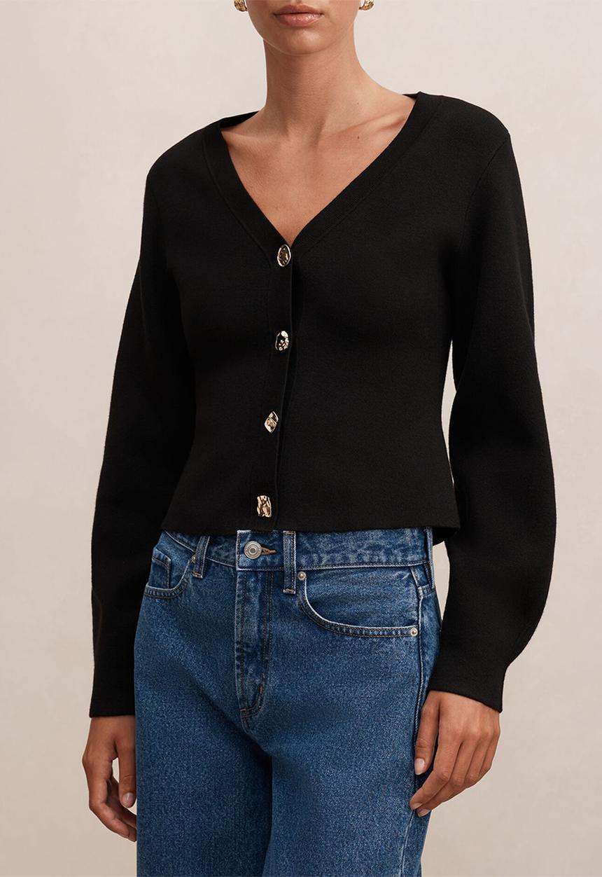 Forever New - Arianna sculpted cardigan in black