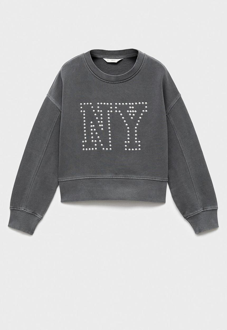 MANGO - Sweatshirt nyset - charcoal