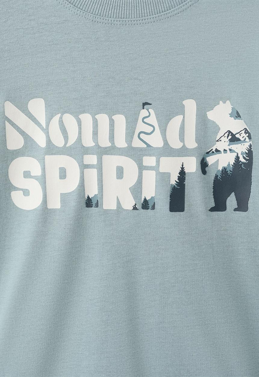 MANGO - T-Shirt SPIRIT - Turquoise / Aqua
