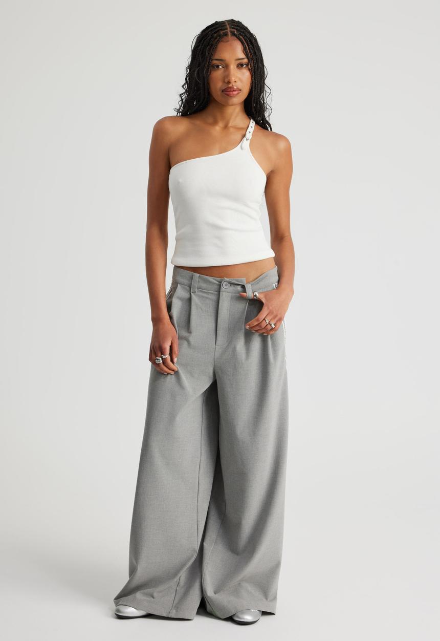 Jumbo Dress Pant - Heather Grey
