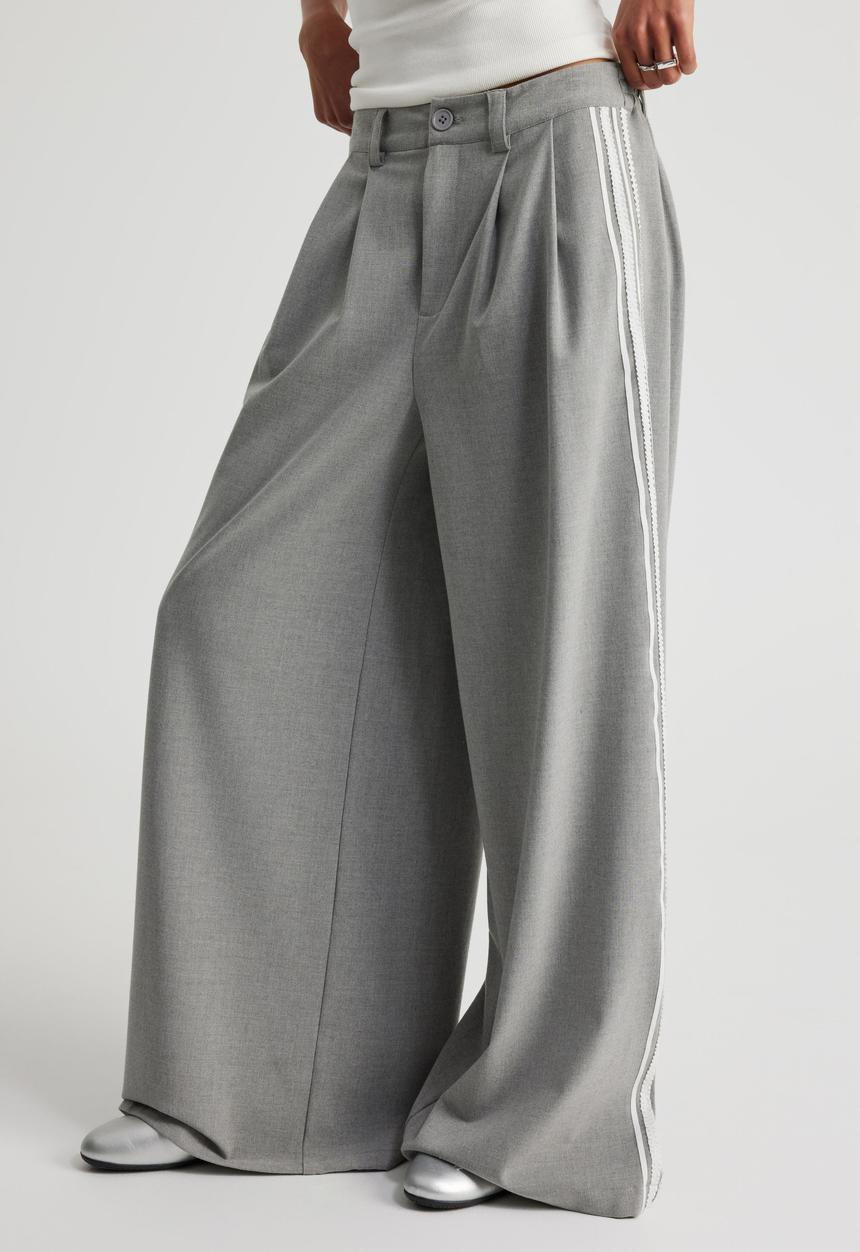 Jumbo Dress Pant - Heather Grey