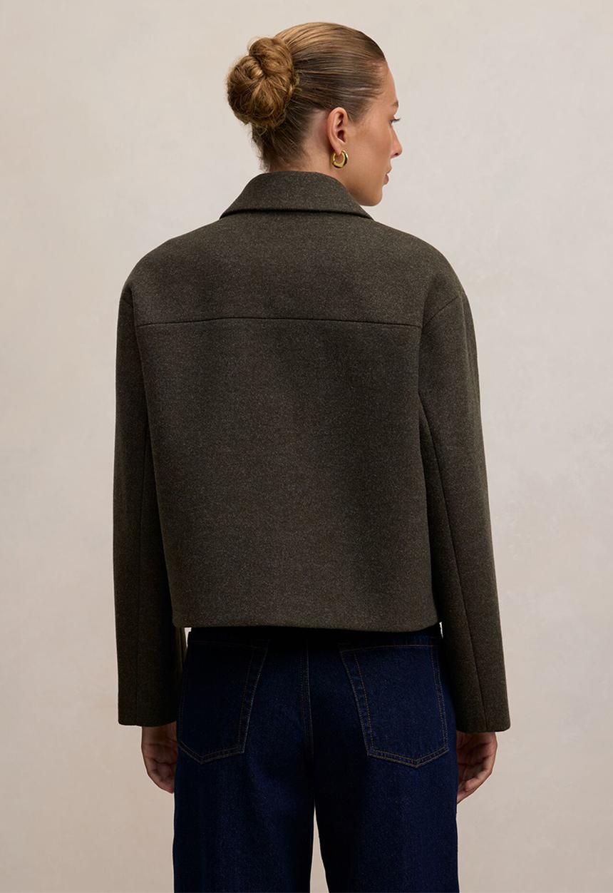 Forever New - Luna patch pocket jacket in pine green