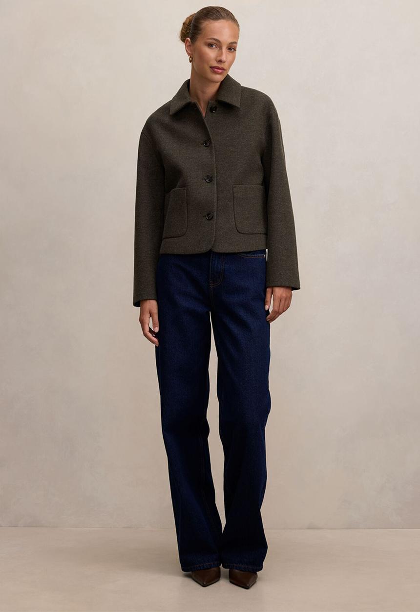 Forever New - Luna patch pocket jacket in pine green