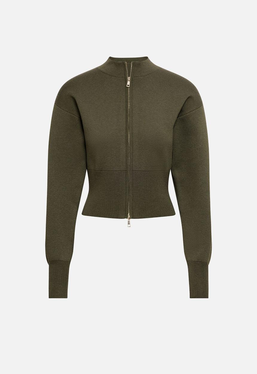 Forever New - Hanna zip knit jacket in olive