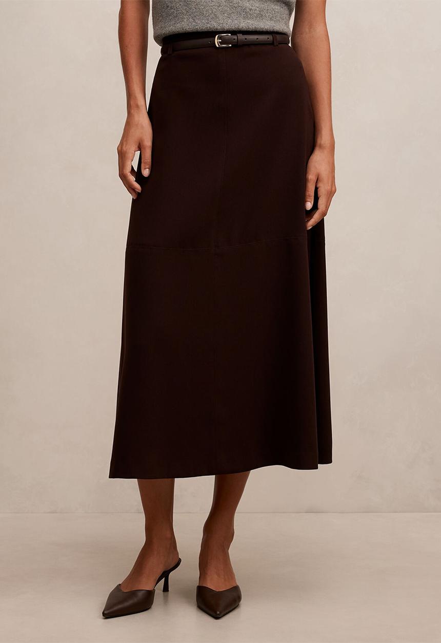 Forever New - Millie belted midi skirt in chocolate