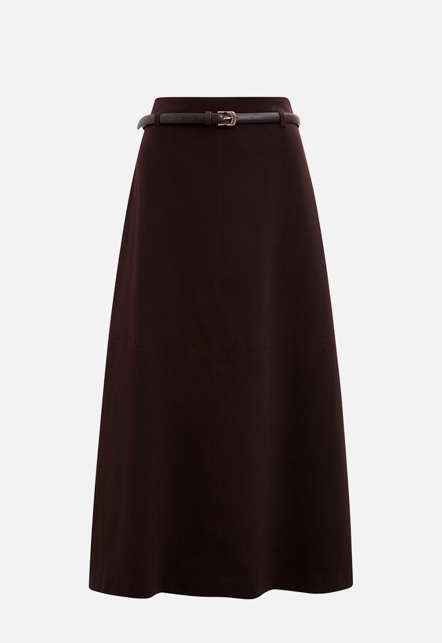 Forever New - Millie belted midi skirt in chocolate